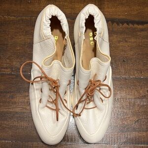 Rosa Mosa white leather booties